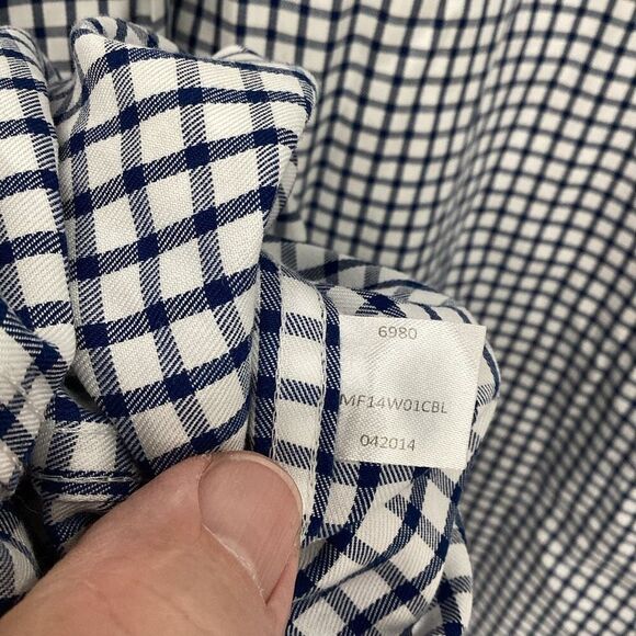 Men's Peter Millar 100% Cotton Long Sleeved‎ Button Down Shirt - XXL - Picture 7 of 11